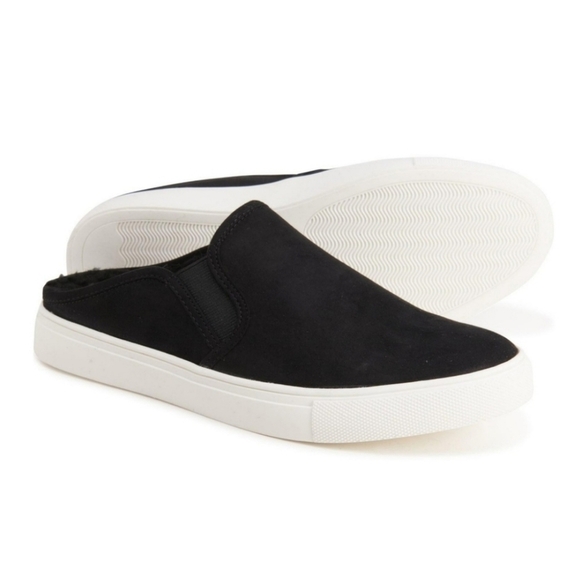 Steve Madden Zima Black Suede Slip On Sneakers - Picture 1 of 12